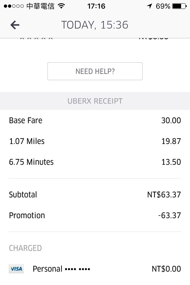 Uber Receipt