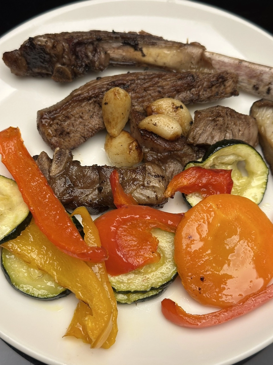 lamb and vegetables